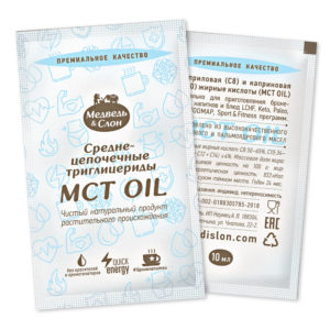 MCT oil | 25 саше по 10мл Медведь и Слон