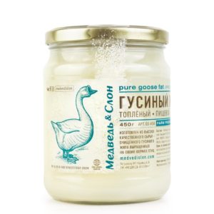 Гусиный жир топлёный | 450г NEW! Медведь и Слон