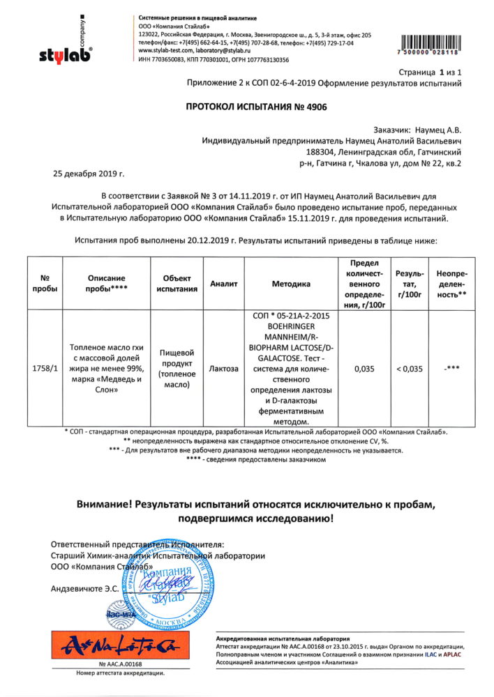 Протоколы испытаний Медведь и Слон 10